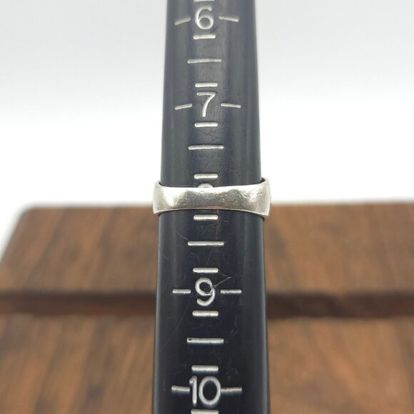 Size 8 925 Sterling Silver Cool Unisex Simple Ring - Picture 6 of 8